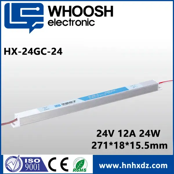 IP40 dc24V1A Ultra Slim LED Driver with 3 years warranty