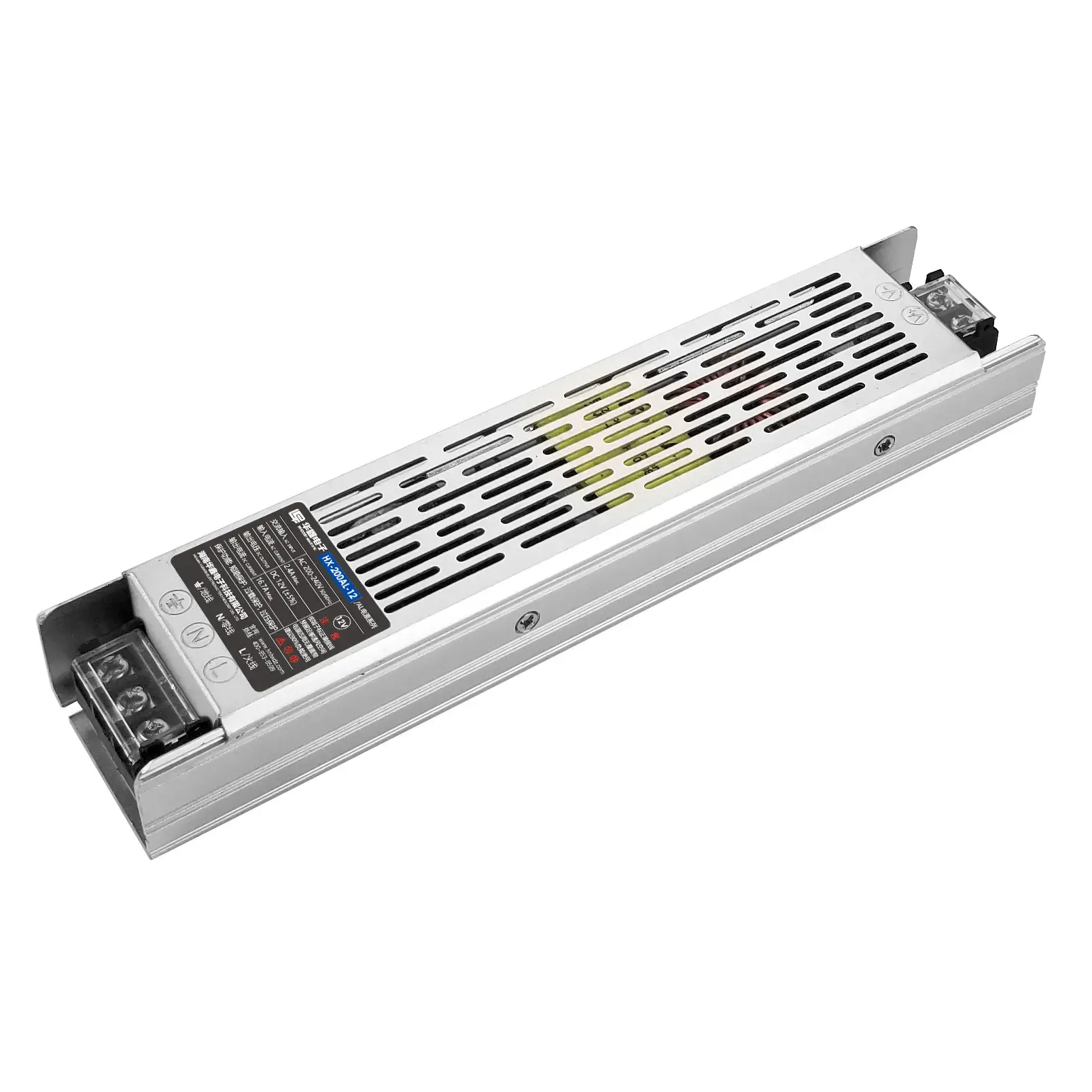 مزود طاقة رفيع dc16.6A 200w بدون ضوضاء ومشغل LED